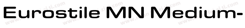 Eurostile MN Medium字体转换